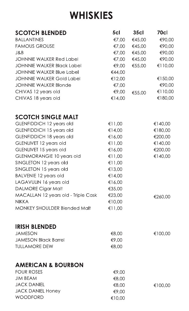 Drinks menu · page 4