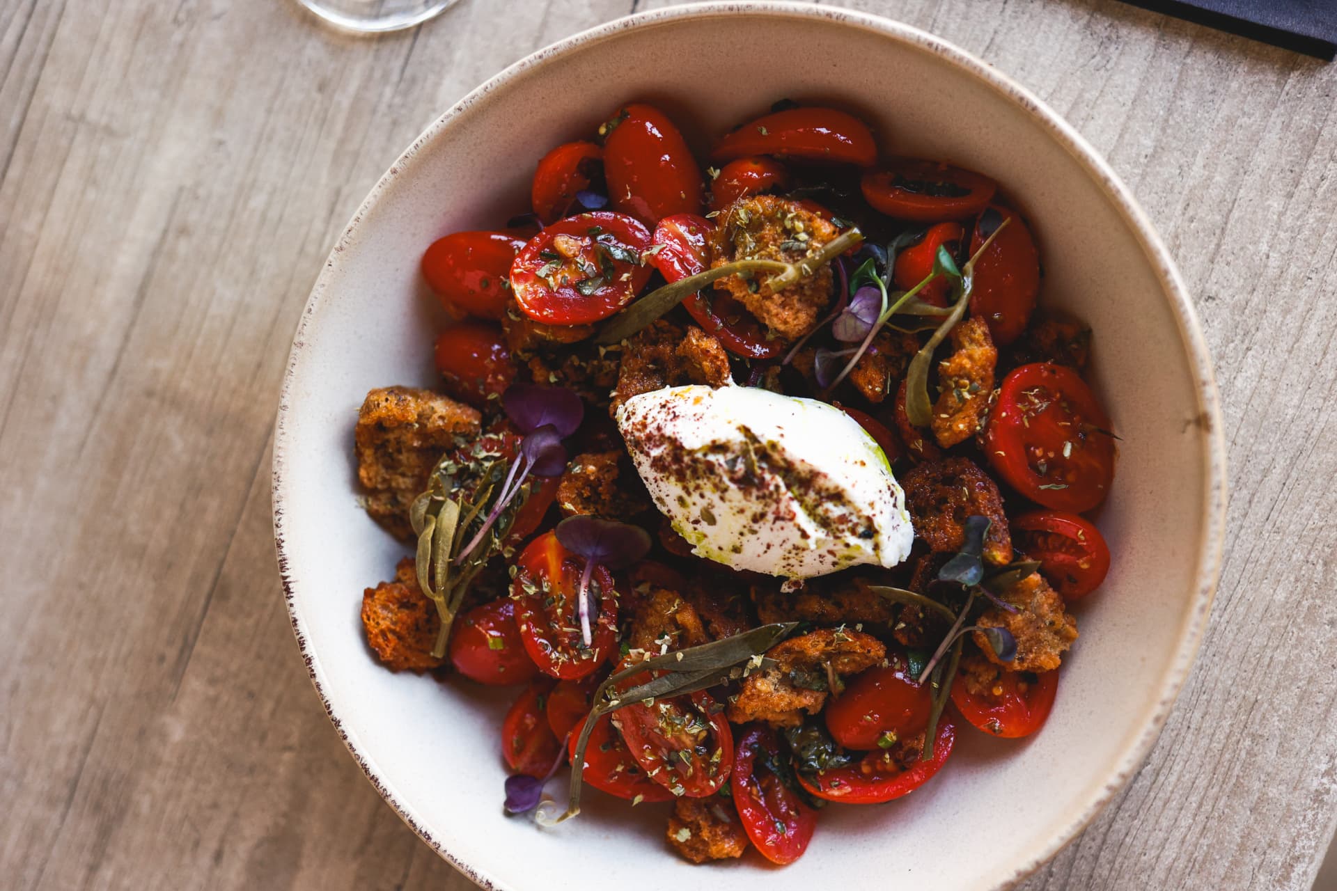 Tomato dish with fresh cheese at Nōesis