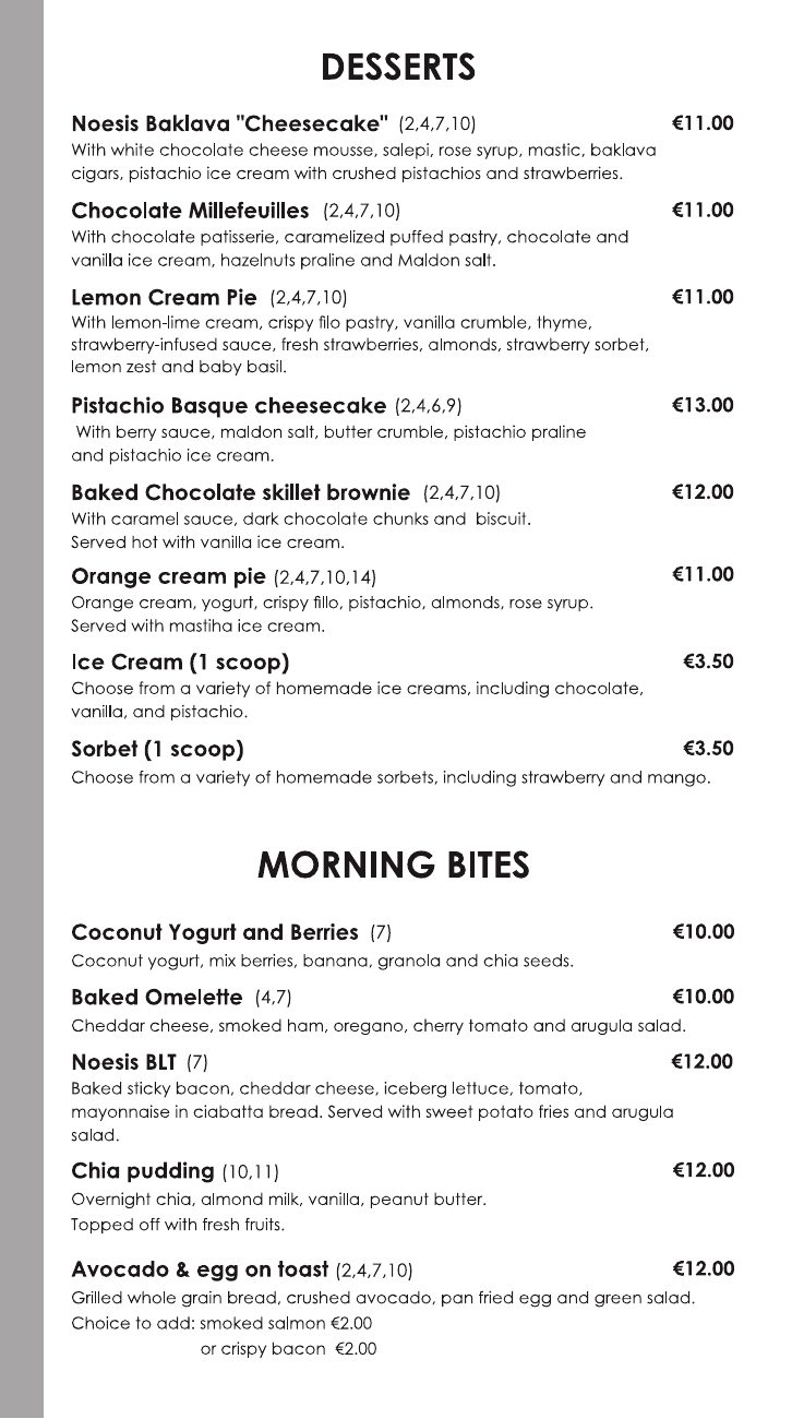 Food menu · page 5