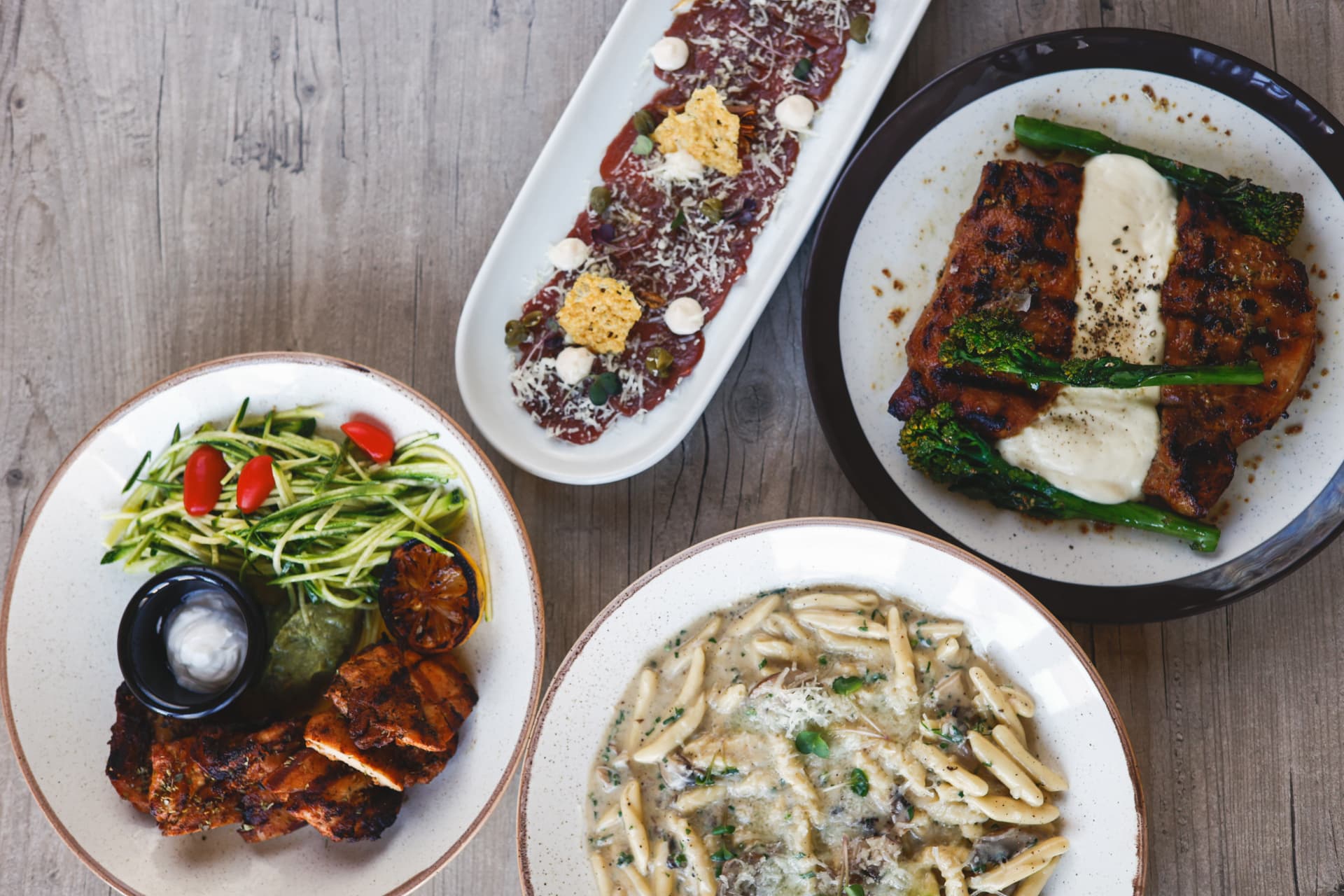 A selection of dishes from the Nōesis kitchen
